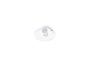 Percha con Ventosa Transparente