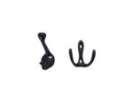 Percha Negra Doble Horizontal