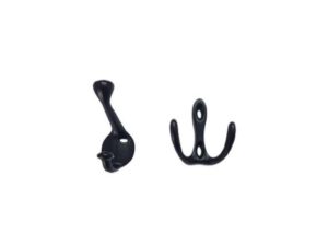Percha Negra Doble Horizontal
